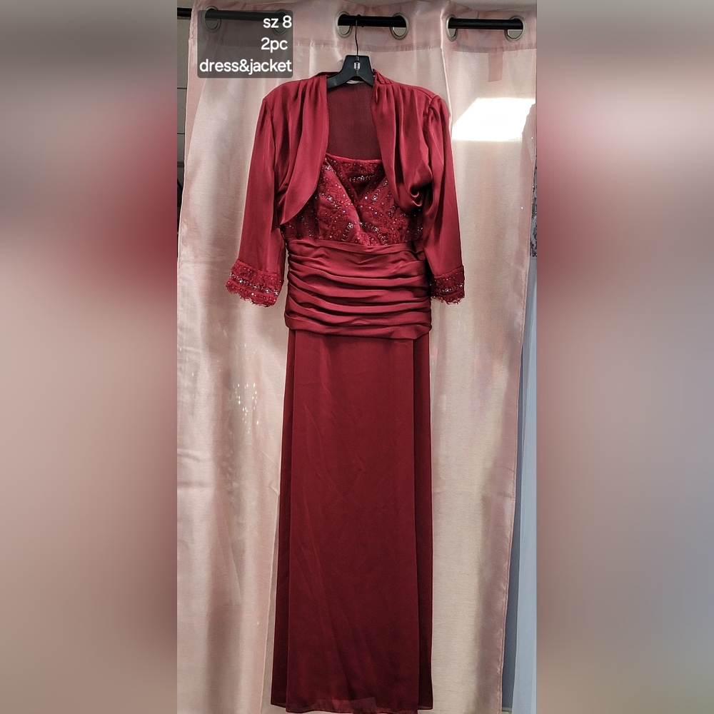 Sz 8 mother of bride 2 pc dress